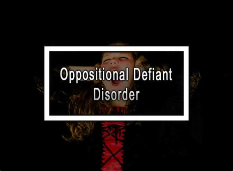oppositional defiant disorder wikipedia